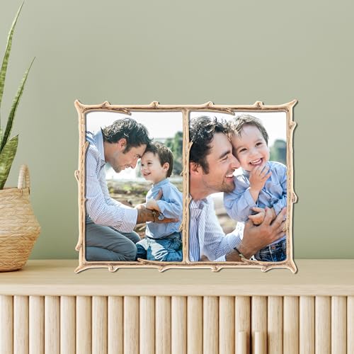 Lawrence Frames Metal Frame, Branch Design, Gold, 4x6 Double - Image 2